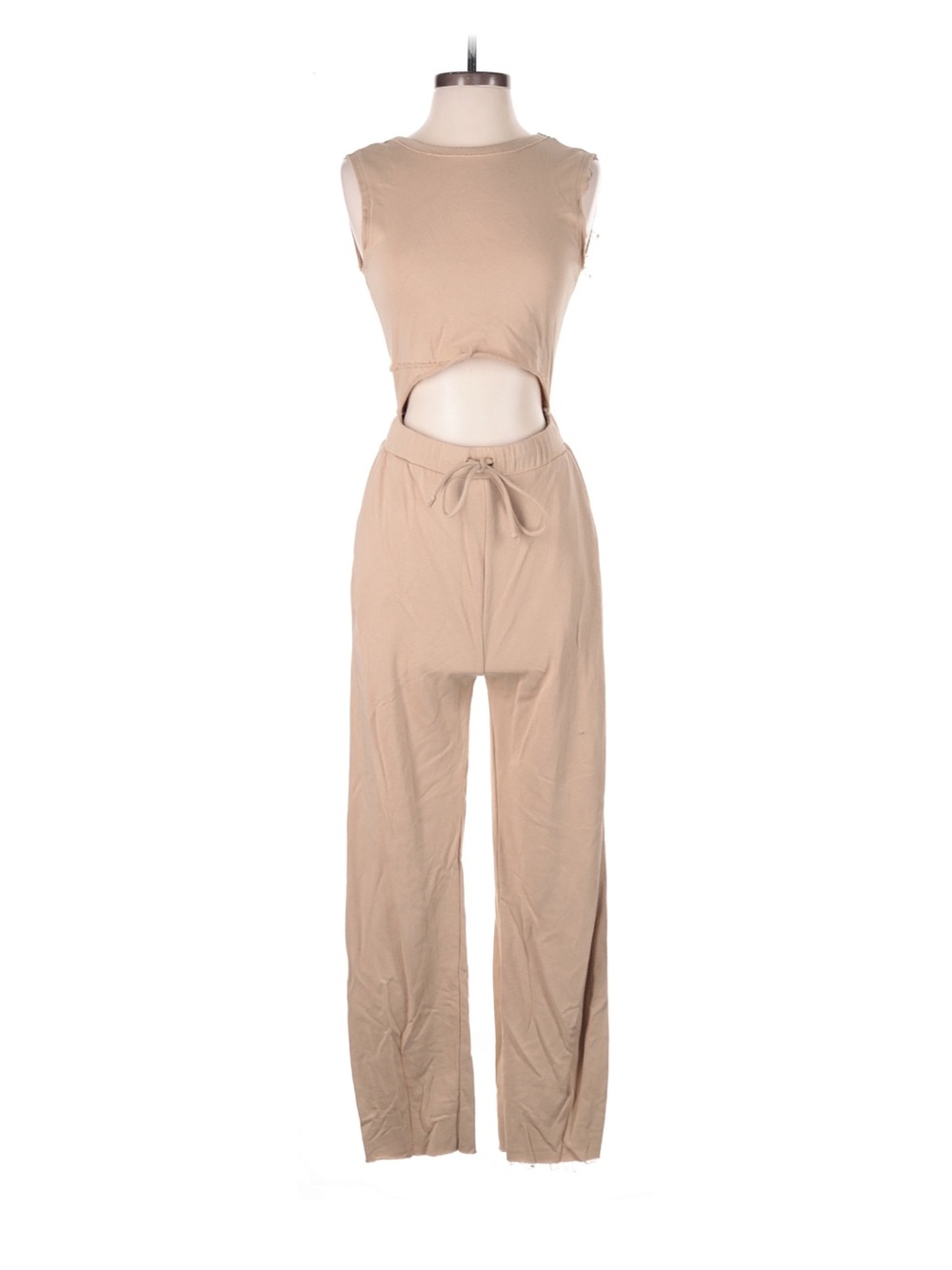 Kittenish Tan Cutout Jumpsuit - NWT
